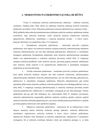 MOKESTINIO PATIKRINIMO TEISINIS REGULIAVIMAS. Paveikslėlis 4