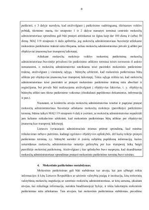 MOKESTINIO PATIKRINIMO TEISINIS REGULIAVIMAS. Paveikslėlis 8