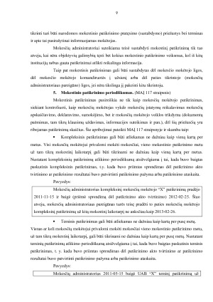 MOKESTINIO PATIKRINIMO TEISINIS REGULIAVIMAS. Paveikslėlis 9