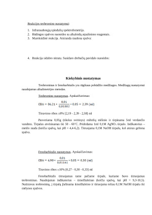 Recepto kokybinės ir kiekybinės analizės aprašymas. Paveikslėlis 2
