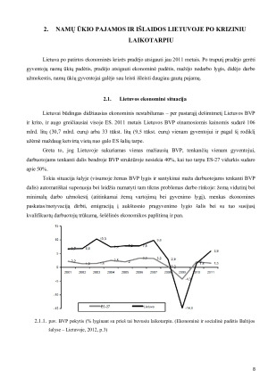 NAMŲ ŪKIŲ PAJAMŲ IR IŠLAIDŲ POKYČIŲ VERTINIMAS LIETUVOJE PO KRIZINIU LAIKOTARPIU. Paveikslėlis 8
