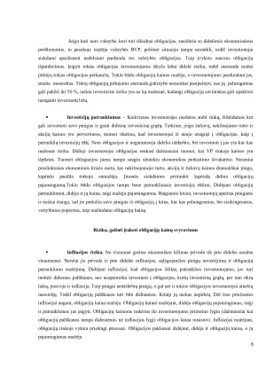 OBLIGACIJŲ KAINA, VERTĖ IR PELNINGUMAS. Paveikslėlis 6