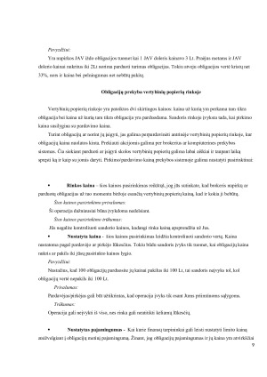 OBLIGACIJŲ KAINA, VERTĖ IR PELNINGUMAS. Paveikslėlis 9