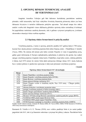 OPCIONŲ RINKOS TENDENCIJŲ ANALIZĖ IR VERTINIMAS JAV. Paveikslėlis 10