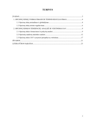 OPCIONŲ RINKOS TENDENCIJŲ ANALIZĖ IR VERTINIMAS JAV. Paveikslėlis 2