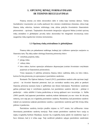 OPCIONŲ RINKOS TENDENCIJŲ ANALIZĖ IR VERTINIMAS JAV. Paveikslėlis 4