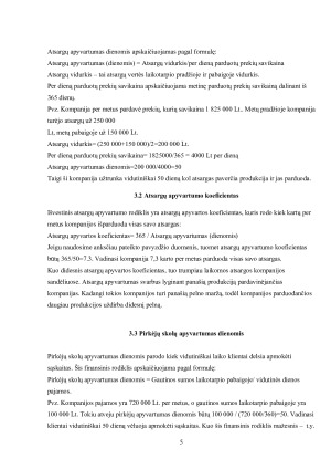 Pagrindiniai įmonių finansiniai rodikliai ir jų reikšmė finansinei analizei. Paveikslėlis 5