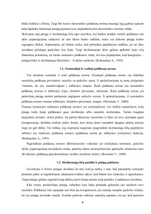 PALŪKANŲ NORMA KAIP PINIGŲ RINKOS KAINA. Paveikslėlis 6