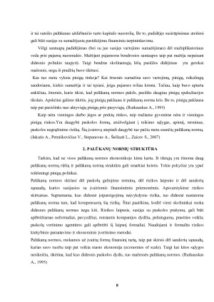 PALŪKANŲ NORMA KAIP PINIGŲ RINKOS KAINA. Paveikslėlis 8