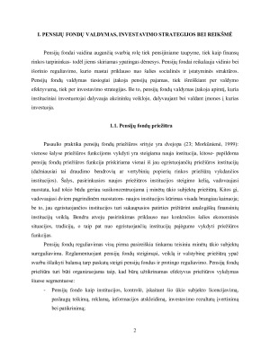 Pensijų fondų valdymo įmonių investavimo krypčių palyginimas. Paveikslėlis 2