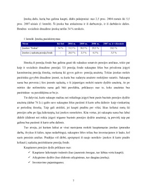 Pensijų fondų valdymo įmonių investavimo krypčių palyginimas. Paveikslėlis 7