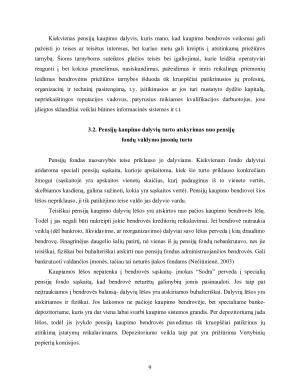 Pensijų fondų valdymo įmonių investavimo krypčių palyginimas. Paveikslėlis 9