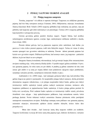 PINIGŲ TAUPYMO ANALIZĖ. Paveikslėlis 7