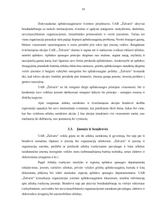 UAB „ŽALVARIS“ SOCIALINĖ ATSAKOMYBĖ IR REKOMENDACIJOS. Paveikslėlis 10