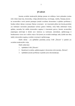 UAB „ŽALVARIS“ SOCIALINĖ ATSAKOMYBĖ IR REKOMENDACIJOS. Paveikslėlis 3