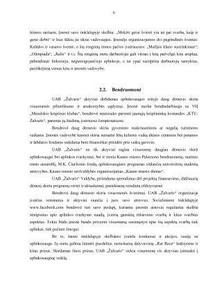 UAB „ŽALVARIS“ SOCIALINĖ ATSAKOMYBĖ IR REKOMENDACIJOS. Paveikslėlis 6