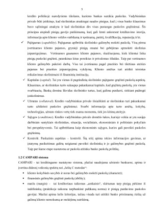 SKOLINIMO PRIVATIEMS ASMENIMS RIZIKA IR KREDITINGUMO VERTINIMAS. Paveikslėlis 5