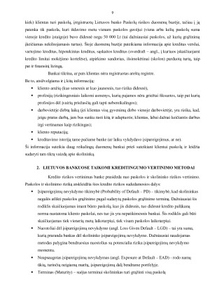 SKOLINIMO PRIVATIEMS ASMENIMS RIZIKA IR KREDITINGUMO VERTINIMAS. Paveikslėlis 9