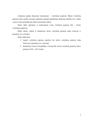 SKOLOS VERTYBINIŲ POPIERIŲ RINKA LIETUVOJE IR PASAULYJE, JOS VYSTYMASIS. Paveikslėlis 4