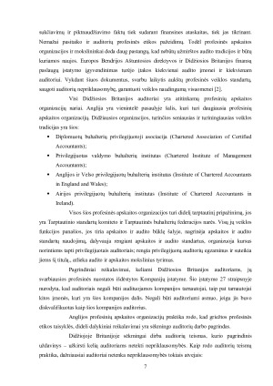 Tarptautinė audito patirtis ir Lietuvos audito sistemos perspektyvos. Paveikslėlis 7