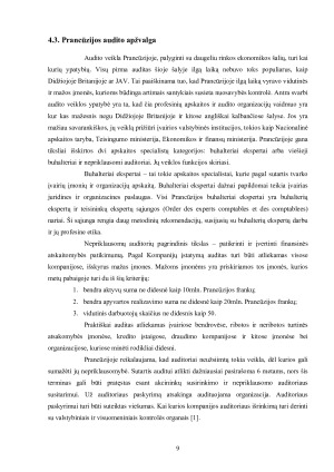 Tarptautinė audito patirtis ir Lietuvos audito sistemos perspektyvos. Paveikslėlis 9