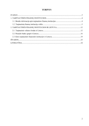 TARPTAUTINĖS FINANSŲ INSTITUCIJOS IR LIETUVOS DALYVAVIMAS JOSE. Paveikslėlis 2