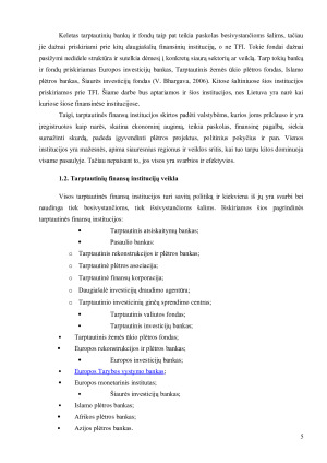 TARPTAUTINĖS FINANSŲ INSTITUCIJOS IR LIETUVOS DALYVAVIMAS JOSE. Paveikslėlis 5