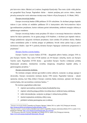 TARPTAUTINĖS FINANSŲ INSTITUCIJOS IR LIETUVOS DALYVAVIMAS JOSE. Paveikslėlis 9