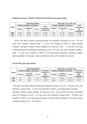 Tarptautinių atsiskaitymų apimtys. Paveikslėlis 8