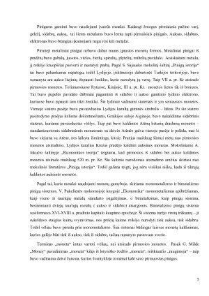 TEORIJOS, APIBRĖŽIANČIOS PAGRINDINES PINIGŲ FORMAS. Paveikslėlis 6