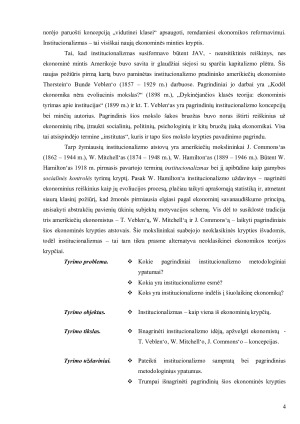 TRADICINIS INSTITUCIONALIZMAS. Paveikslėlis 4