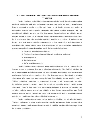 TRADICINIS INSTITUCIONALIZMAS. Paveikslėlis 6