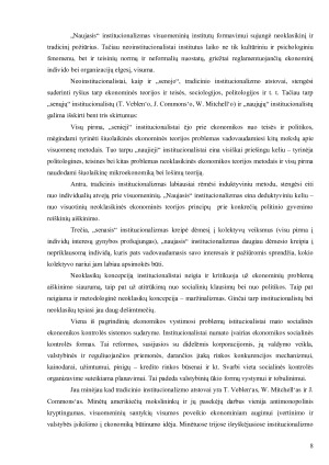 TRADICINIS INSTITUCIONALIZMAS. Paveikslėlis 8