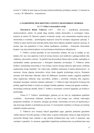 TRADICINIS INSTITUCIONALIZMAS. Paveikslėlis 9