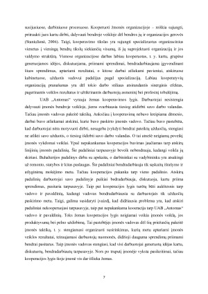 UAB „ANTOMAS“ ORGANIZACINĖS VALDYMO STRUKTŪROS CHARAKTERISTIKŲ ANALIZĖ. Paveikslėlis 7