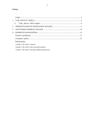 UAB „DAIVOS“ FINANSINĖ ANALIZĖ. Paveikslėlis 3