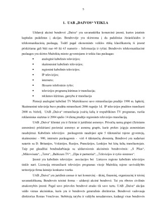 UAB „DAIVOS“ FINANSINĖ ANALIZĖ. Paveikslėlis 5