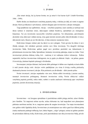 VERTĖS IR AUGIMO AKCIJOS. Paveikslėlis 3