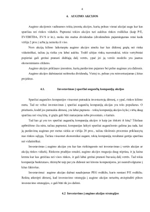 VERTĖS IR AUGIMO AKCIJOS. Paveikslėlis 5