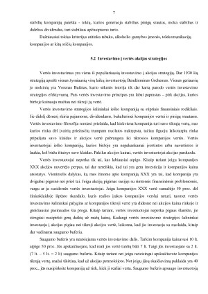 VERTĖS IR AUGIMO AKCIJOS. Paveikslėlis 8