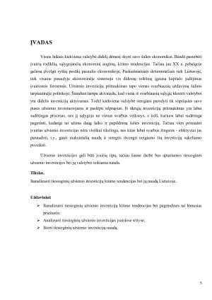 Užsienio investicijos Lietuvoje ir jų nauda. Paveikslėlis 5