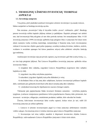 Užsienio investicijos Lietuvoje ir jų nauda. Paveikslėlis 6