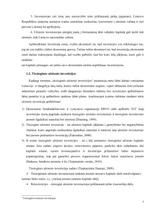 Užsienio investicijos Lietuvoje ir jų nauda. Paveikslėlis 7