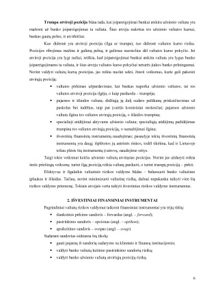 VALIUTOS KEITIMO RIZIKA IR JOS VALDYMAS. Paveikslėlis 6