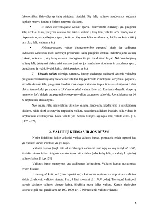 VALIUTOS KURSUS SĄLYGOJANTYS VEIKSNIAI. Paveikslėlis 5