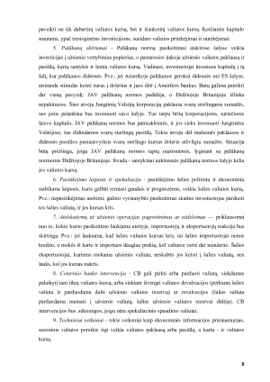 VALIUTOS KURSUS SĄLYGOJANTYS VEIKSNIAI. Paveikslėlis 8