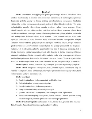 VALIUTŲ KURSŲ RIZIKOS TARPTAUTINĖJE PREKYBOJE VALDYMO GALIMYBĖS. Paveikslėlis 4