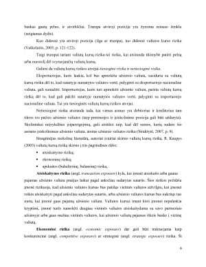 VALIUTŲ KURSŲ RIZIKOS TARPTAUTINĖJE PREKYBOJE VALDYMO GALIMYBĖS. Paveikslėlis 6