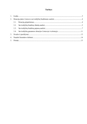 Dotacijų įtaka Lietuvos savivaldybių biudžetams. Paveikslėlis 2