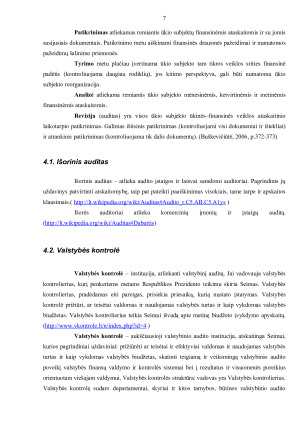 VALSTYBĖS FINANSŲ KONTROLĖ IR JOS ORGANIZAVIMAS. Paveikslėlis 7